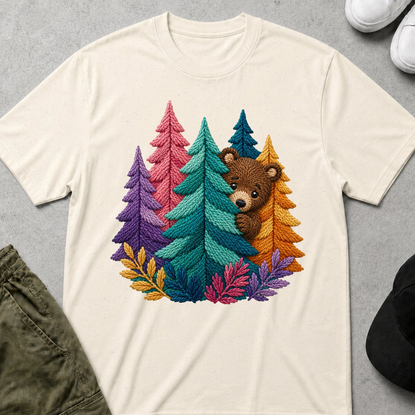 Peek-a-Bear T-Shirt Natural