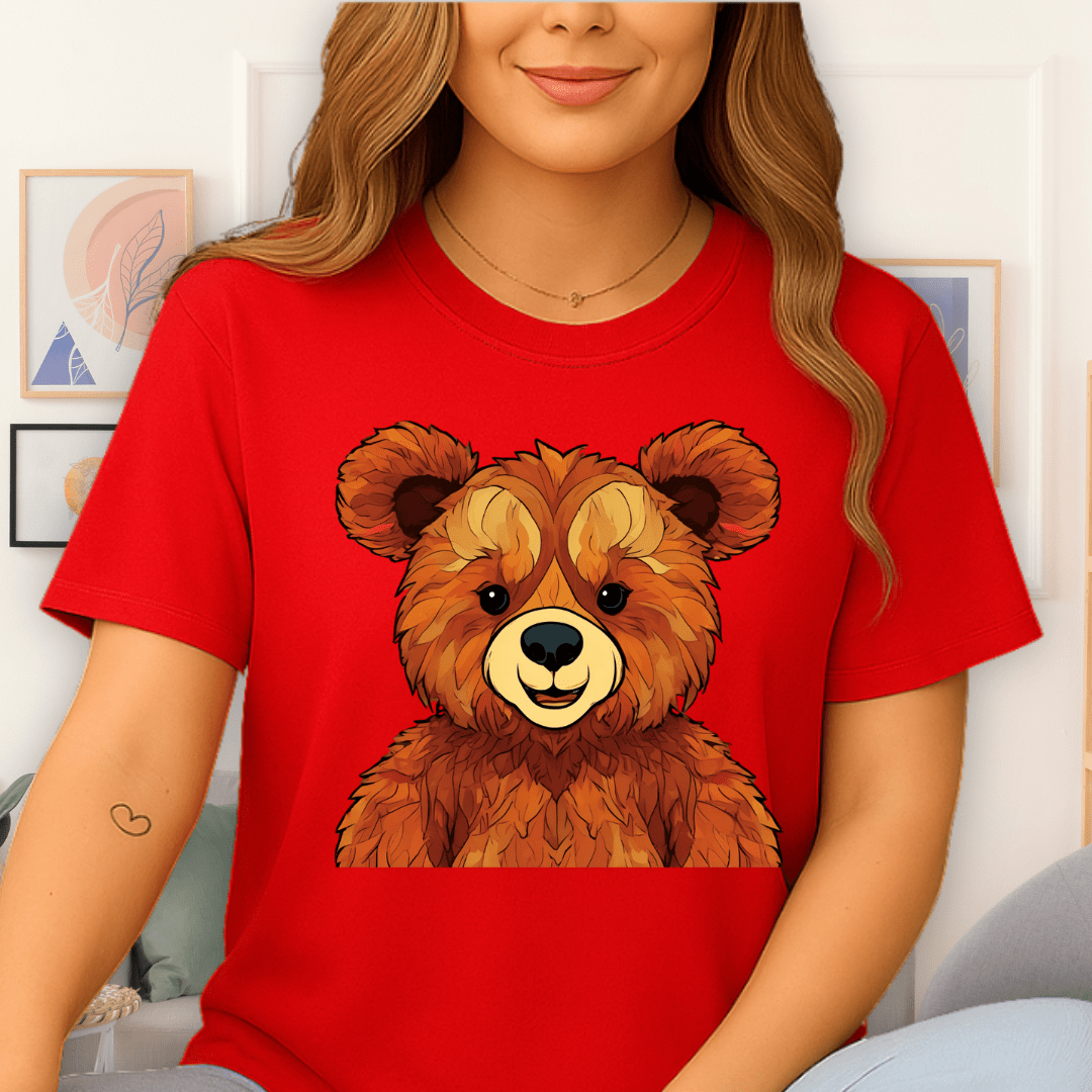 Cool Teds Teddy-Bear Happy Henry T-Shirt Red / S
