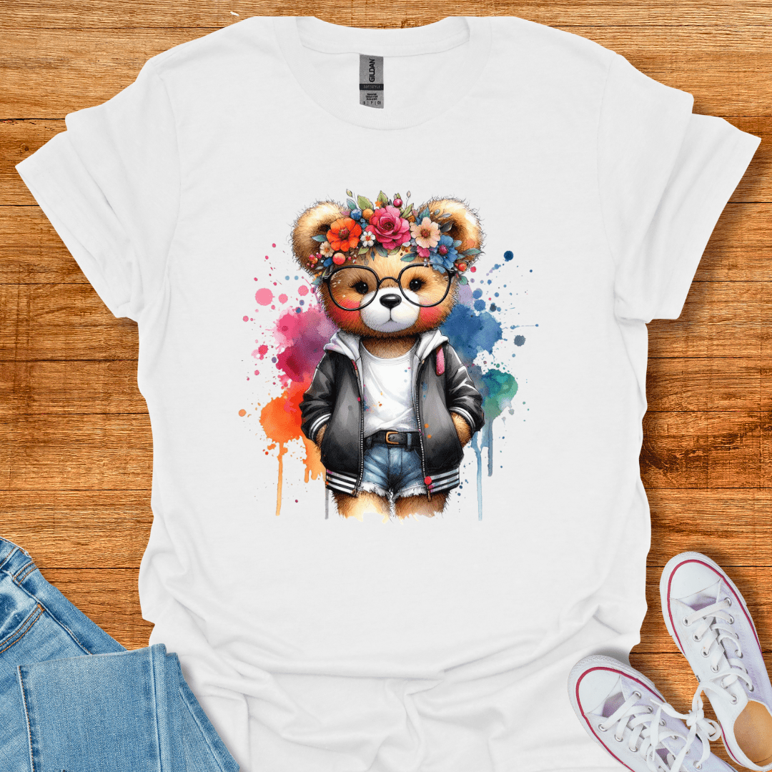 Cool Teds Teddy-Bear Honey Bear T-Shirt White / S