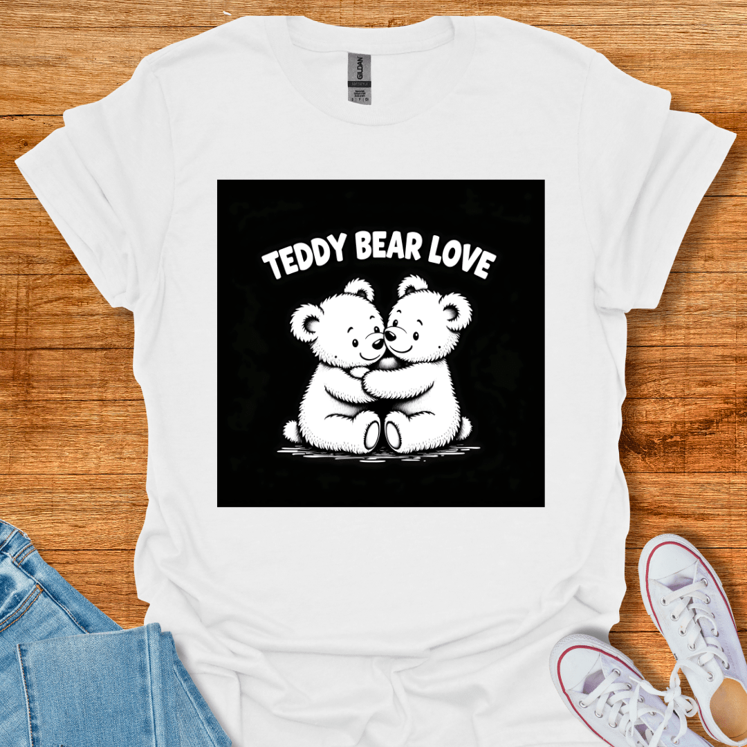 Cool Teds Teddy-Bear Teddy Bear Love T-Shirt White / S