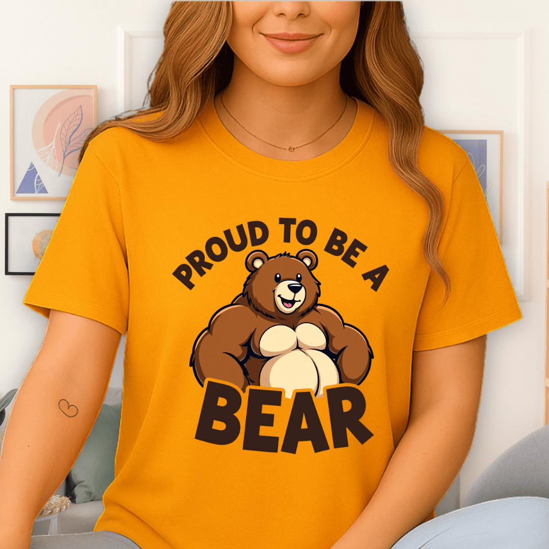 Proud Bear T-Shirt Gold