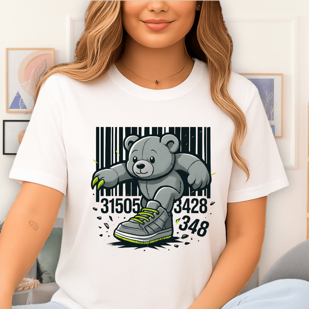 Cool Teds Teddy-Bear Bearcode Breakout T-Shirt White / S