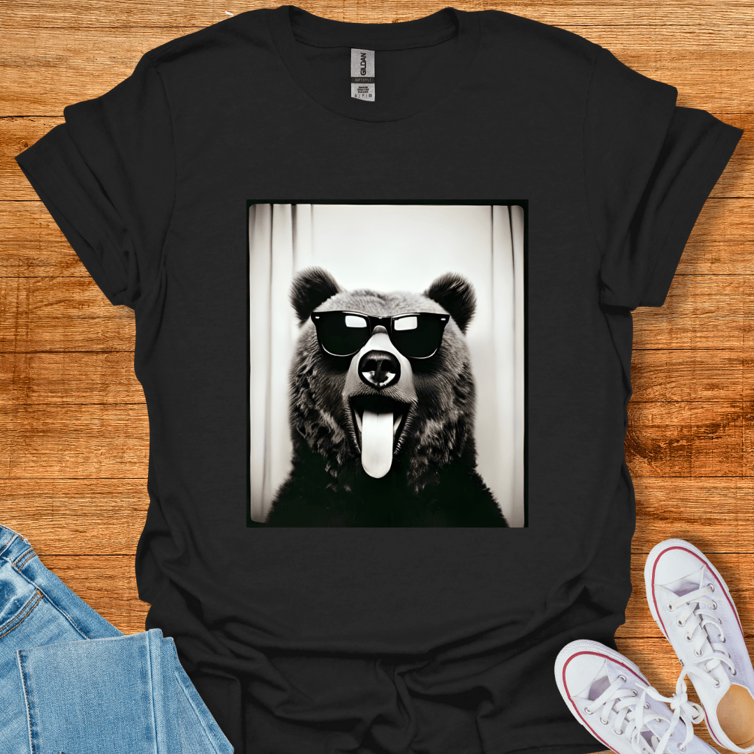 Photo Bear T-Shirt Black
