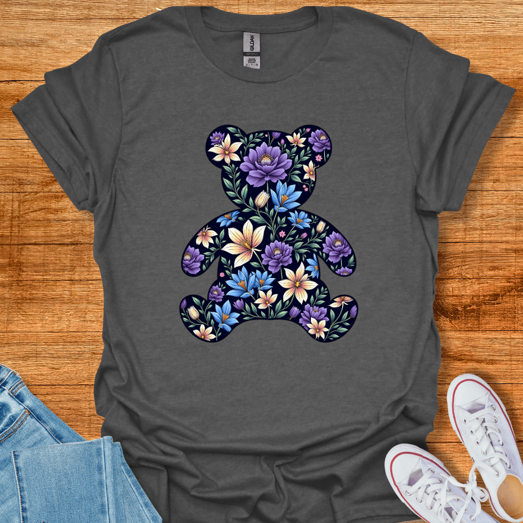Floral Teddy T-Shirt Dark Heather