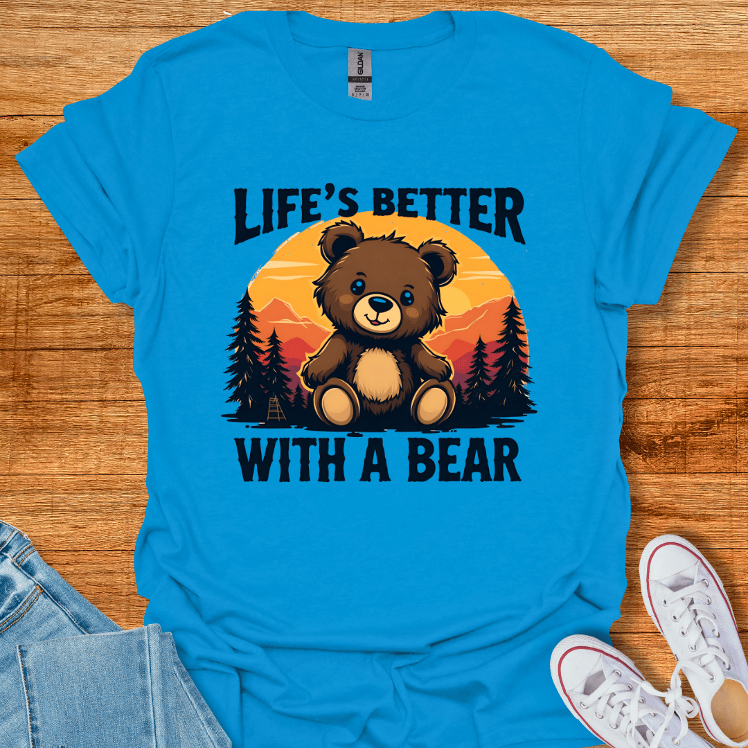 Cool Teds Teddy-Bear Better with a Bear T-Shirt Sapphire / S