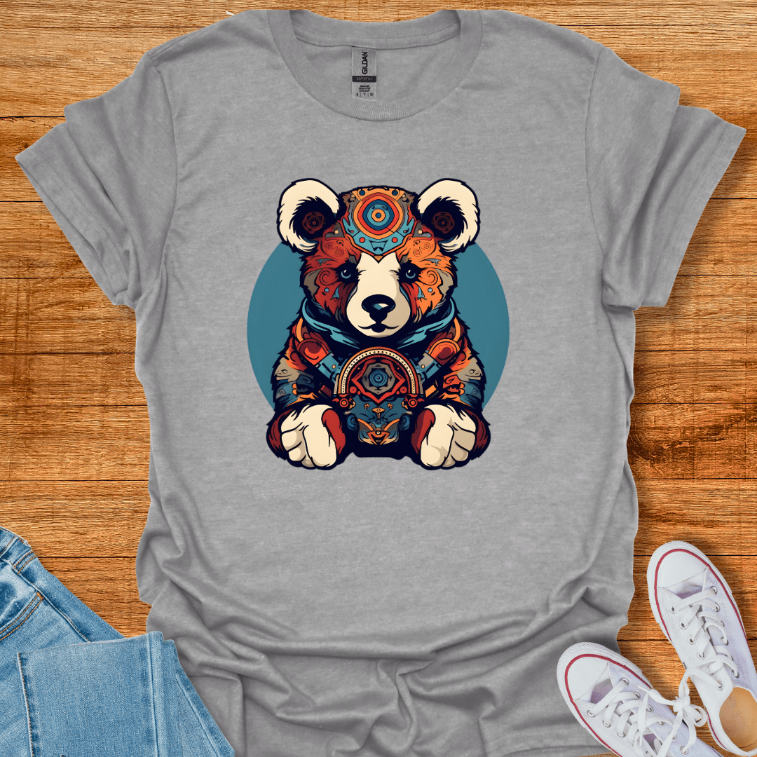 Cool Teds Teddy-Bear Mystic Bear T-Shirt Sport Grey / S