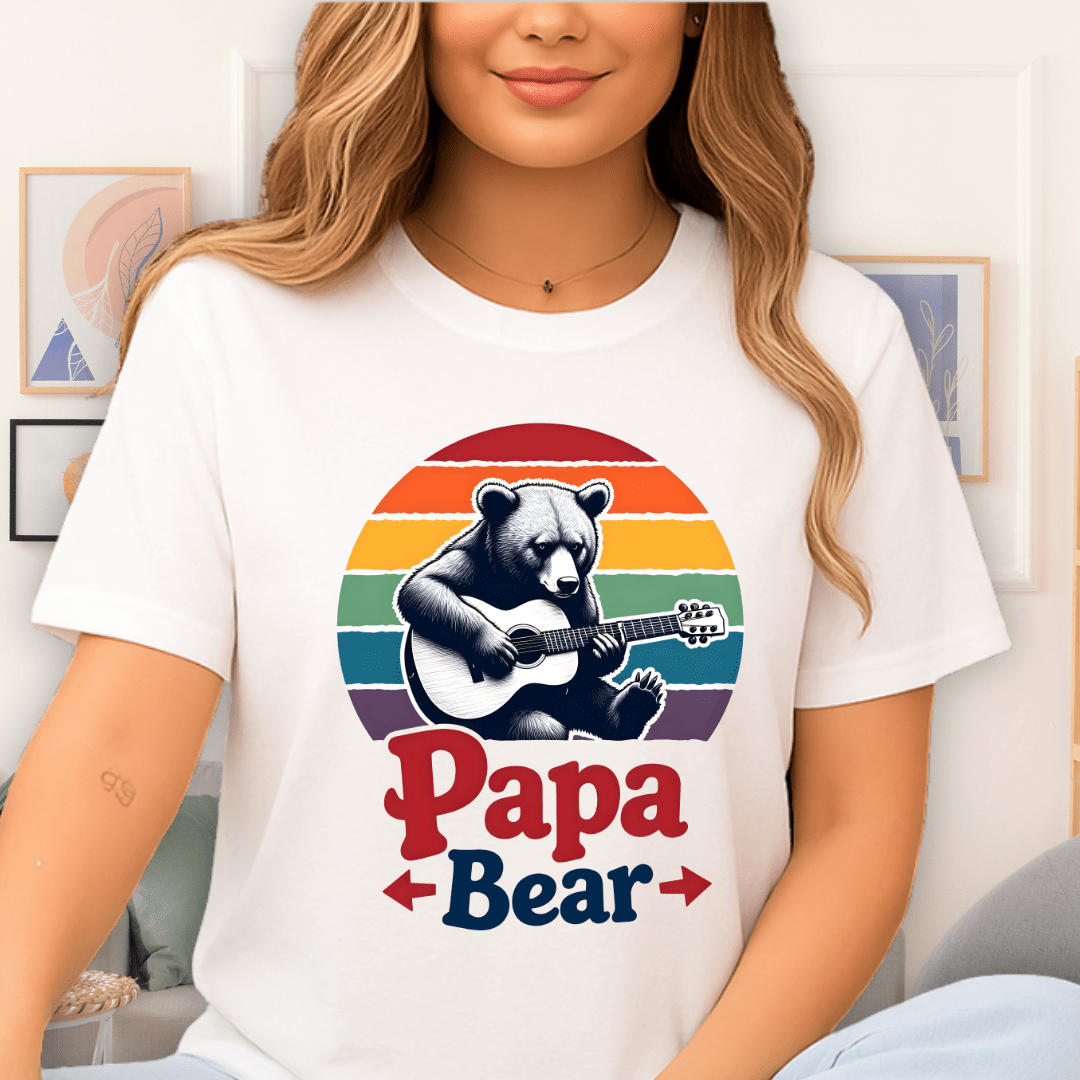 Papa Bear T-Shirt White