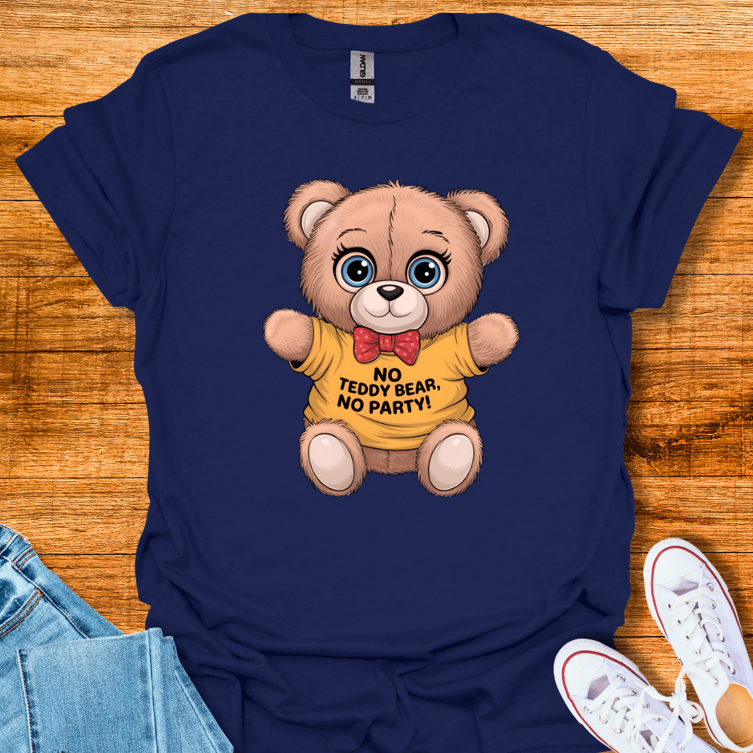 Cool Teds Teddy-Bear Party T-Shirt Navy / S
