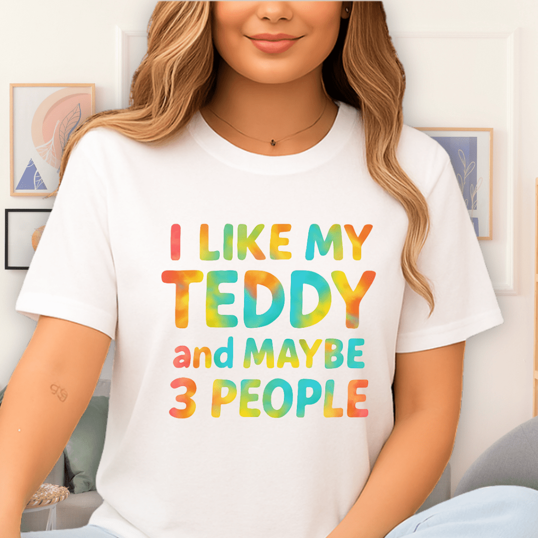 Cool Teds Teddy-Bear I'm Choosy T-Shirt White / S