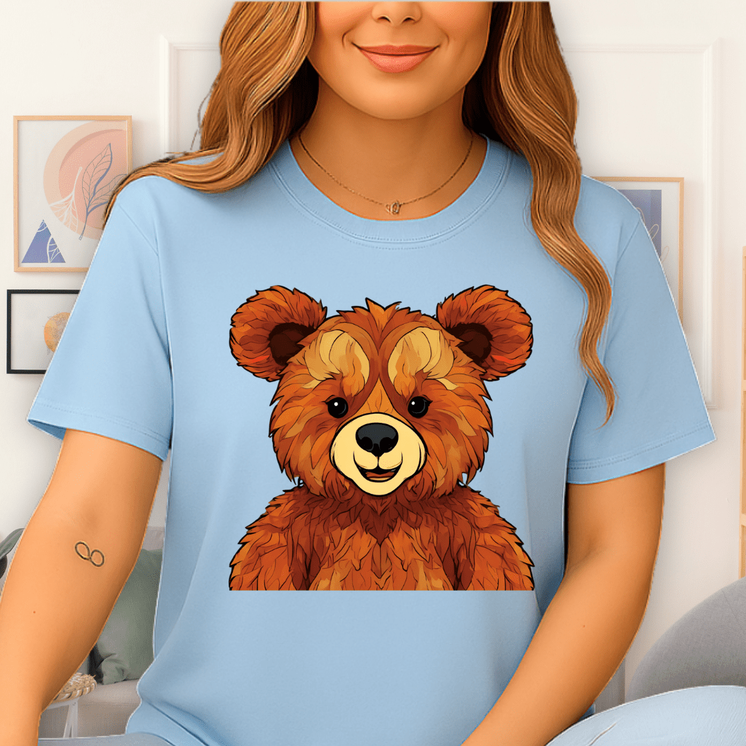 Cool Teds Teddy-Bear Happy Henry T-Shirt Light Blue / S