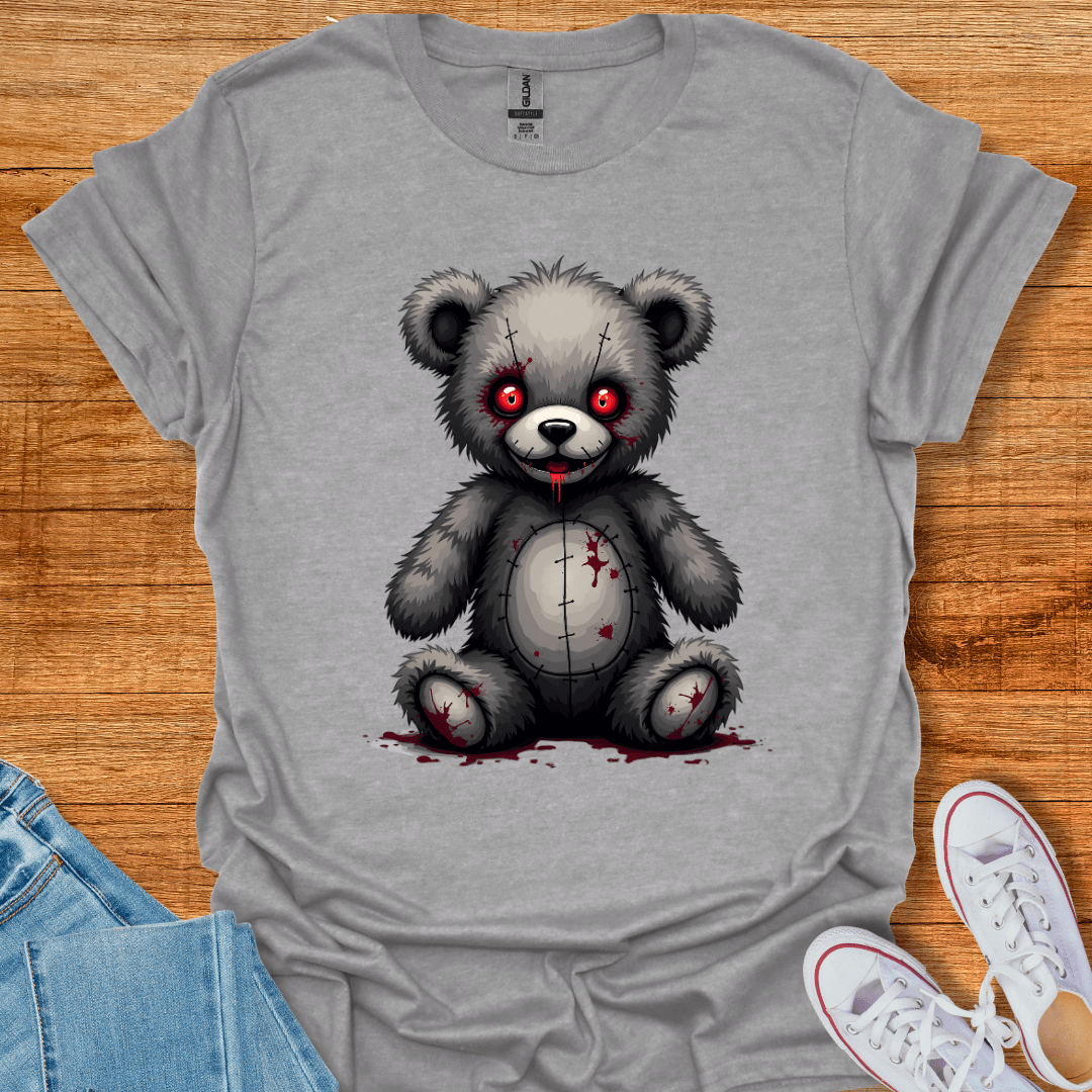 Sinister Cuddles T-Shirt Sport Grey