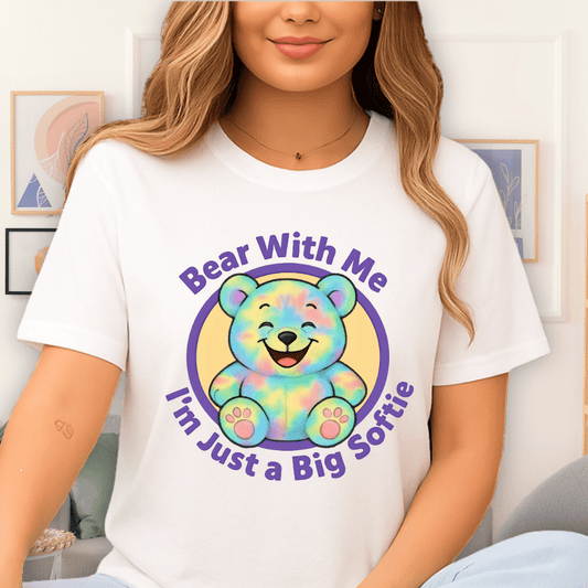 Cool Teds Teddy-Bear Smiling Softie T-Shirt White / S