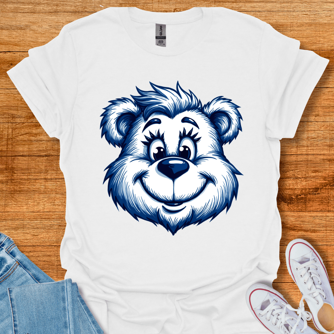 Cool Teds Teddy-Bear Big Happy Bear T-Shirt White / S