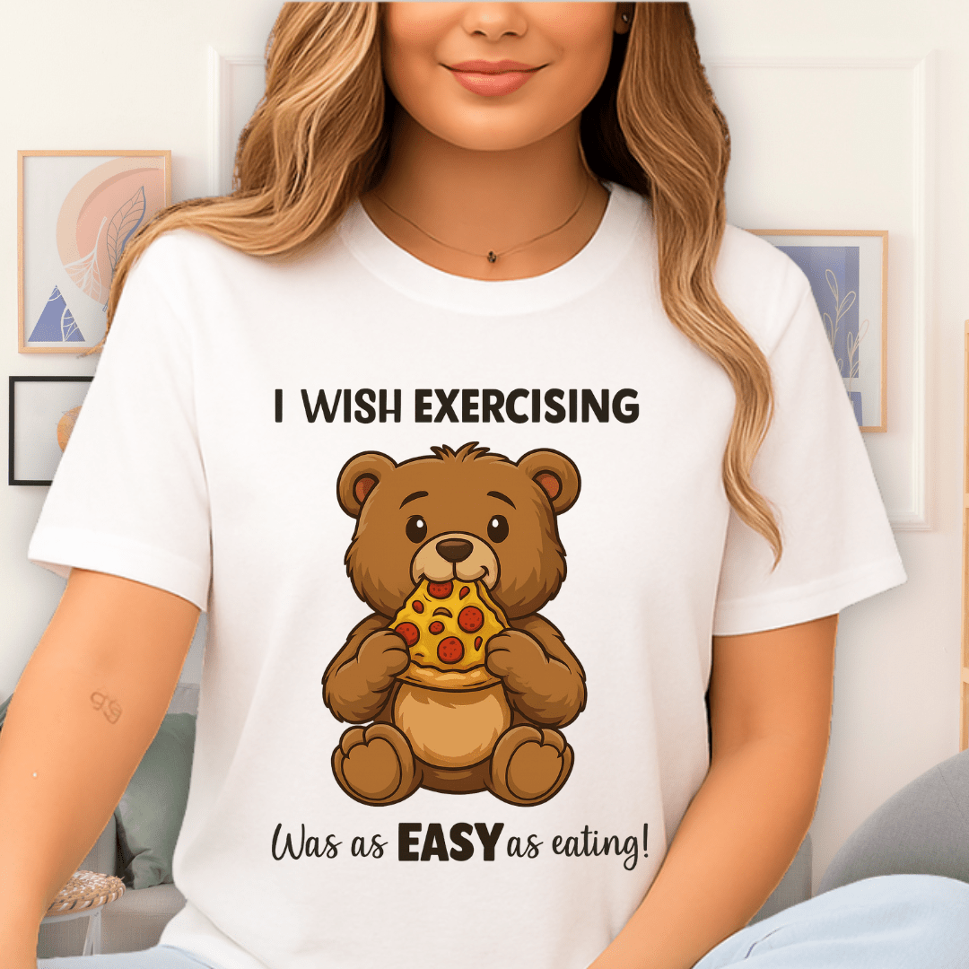 Cool Teds Teddy-Bear Happy Eater T-Shirt White / S