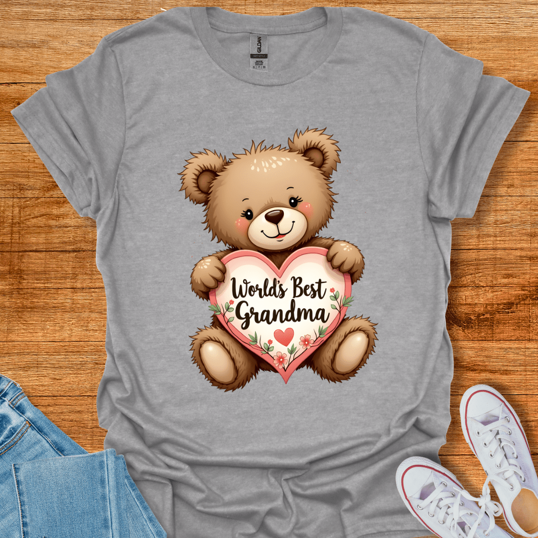 Grandma Bear T-Shirt Sport Grey