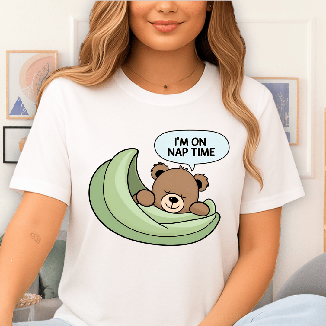 Cool Teds Teddy-Bear Teddy Naps T-Shirt White / S