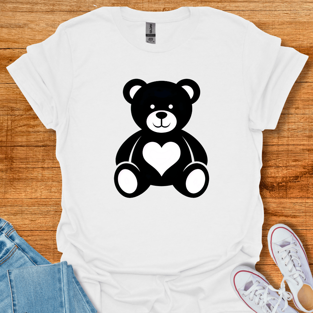 Cool Teds Teddy-Bear Teddy Heart T-Shirt White / S