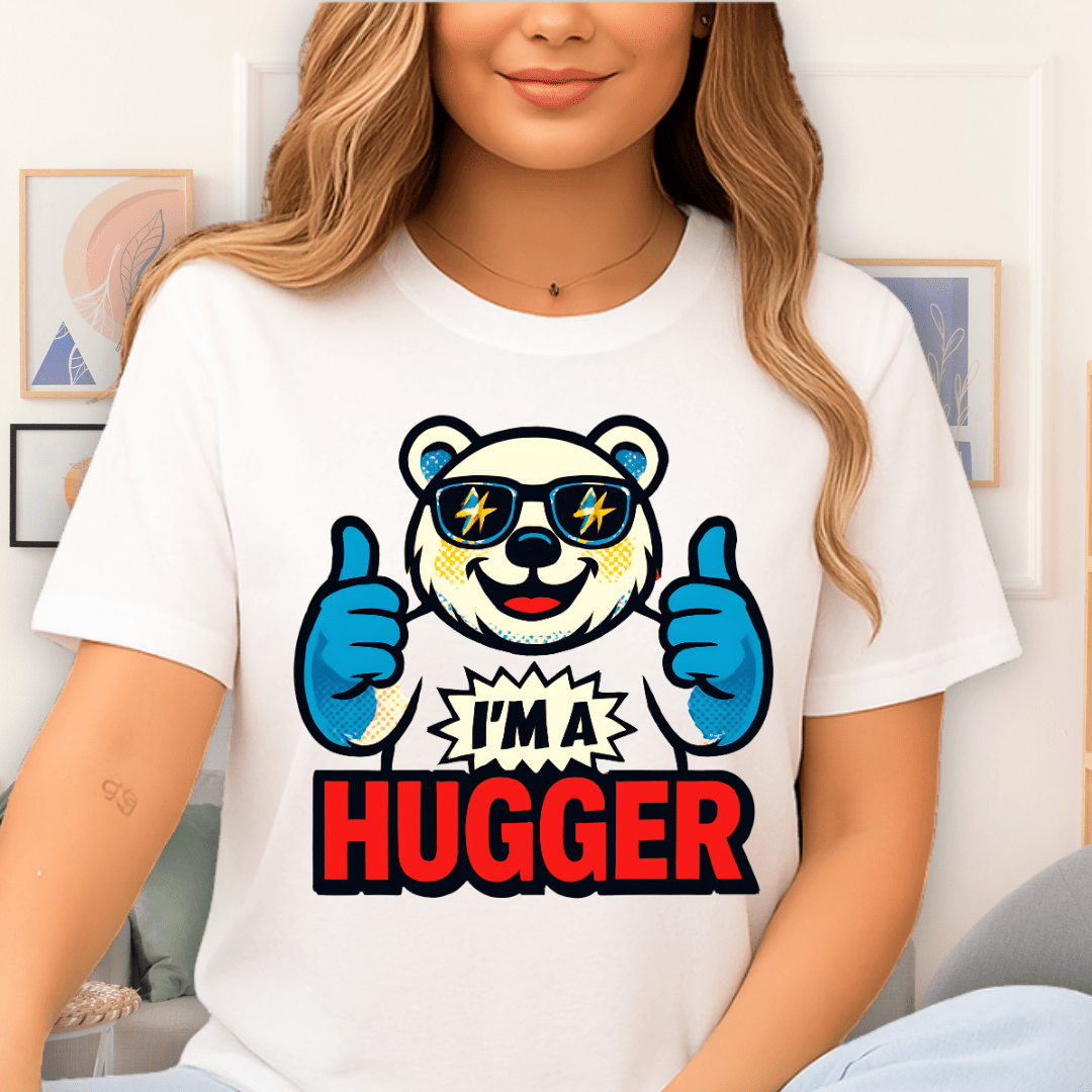 Cool Teds Teddy-Bear The Hugger T-Shirt White / S