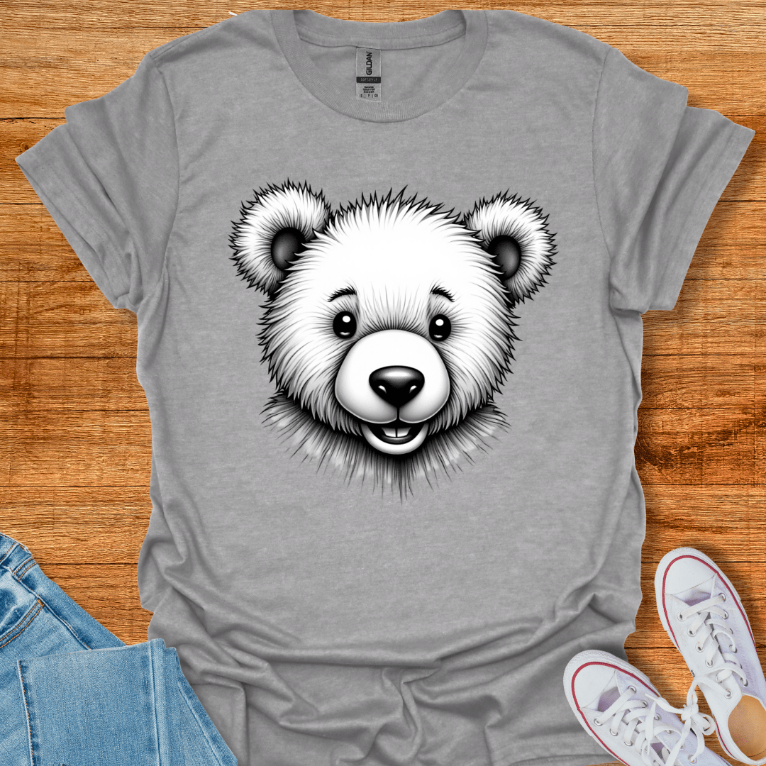 Cool Teds Teddy-Bear Hair Bear T-Shirt Sport Grey / S