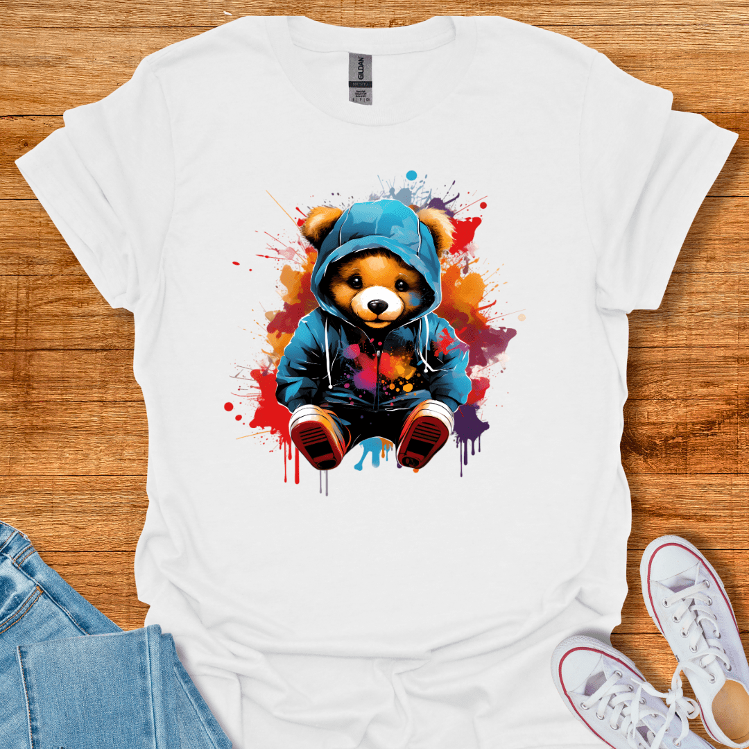 Cool Teds Teddy-Bear Chill Bear Mode T-Shirt White / S