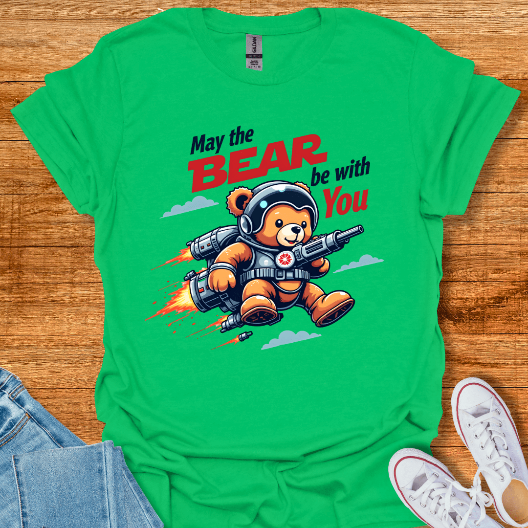 Cool Teds Teddy-Bear Cosmic Bear T-Shirt Irish Green / S