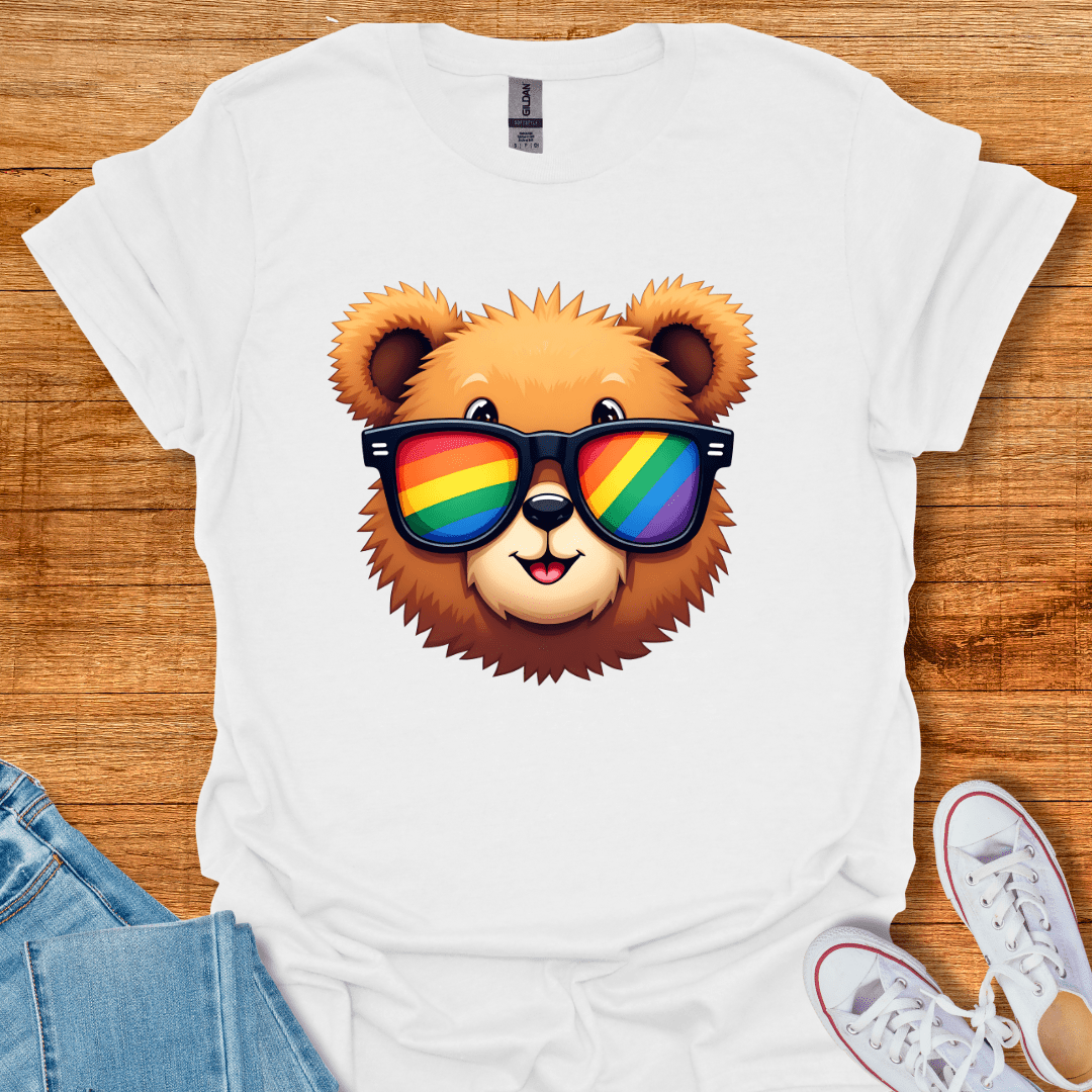 Rainbow Bear T-Shirt White