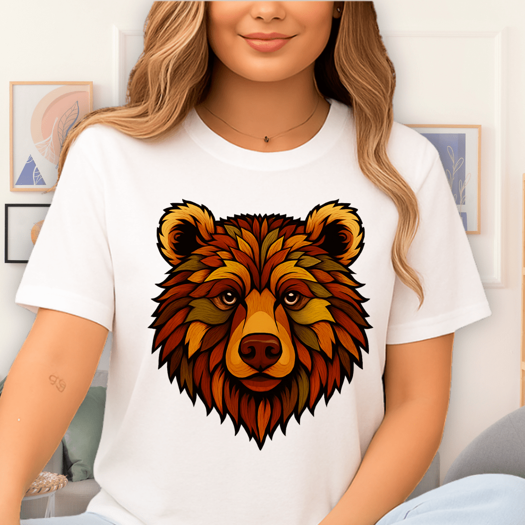 Cool Teds Teddy-Bear Autumn Bear T-Shirt White / S