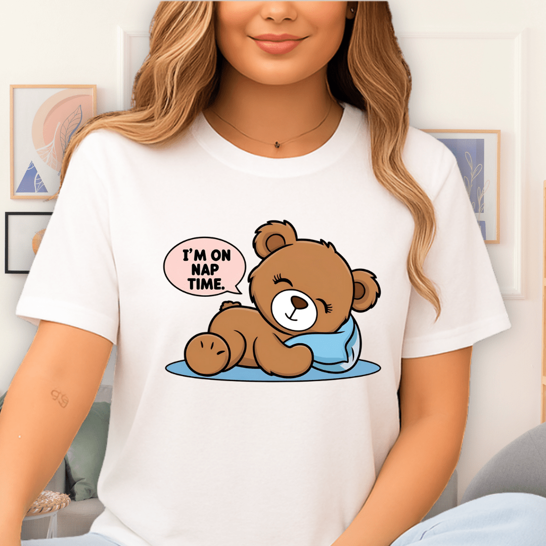 Cool Teds Teddy-Bear Dozy Bear T-Shirt White / S