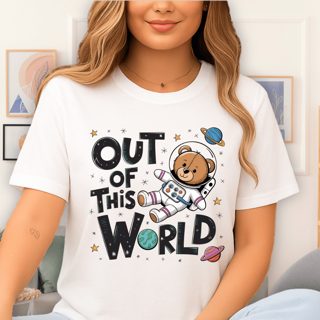 Space Teddy T-Shirt White
