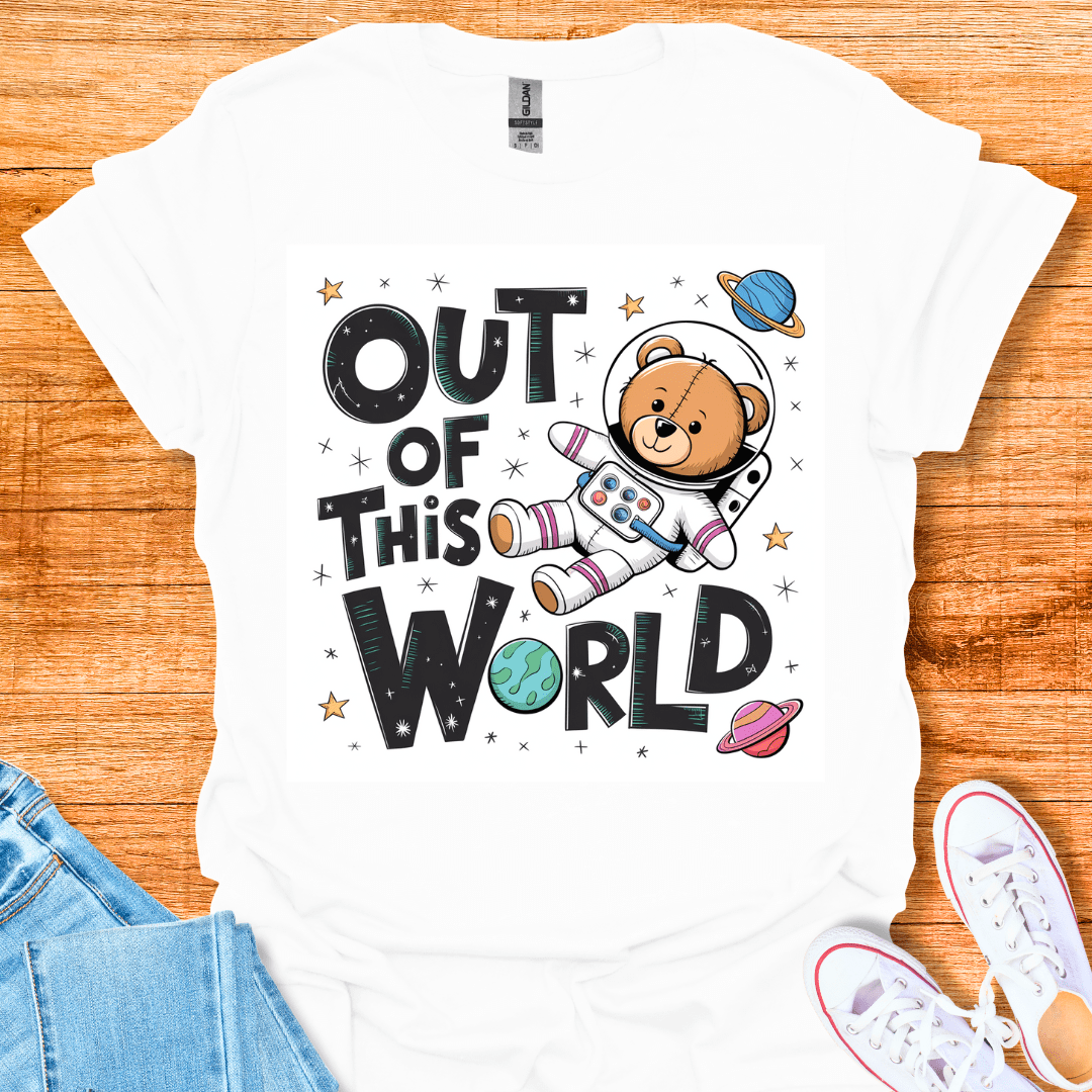 Cool Teds Teddy-Bear Space Teddy T-Shirt White / S