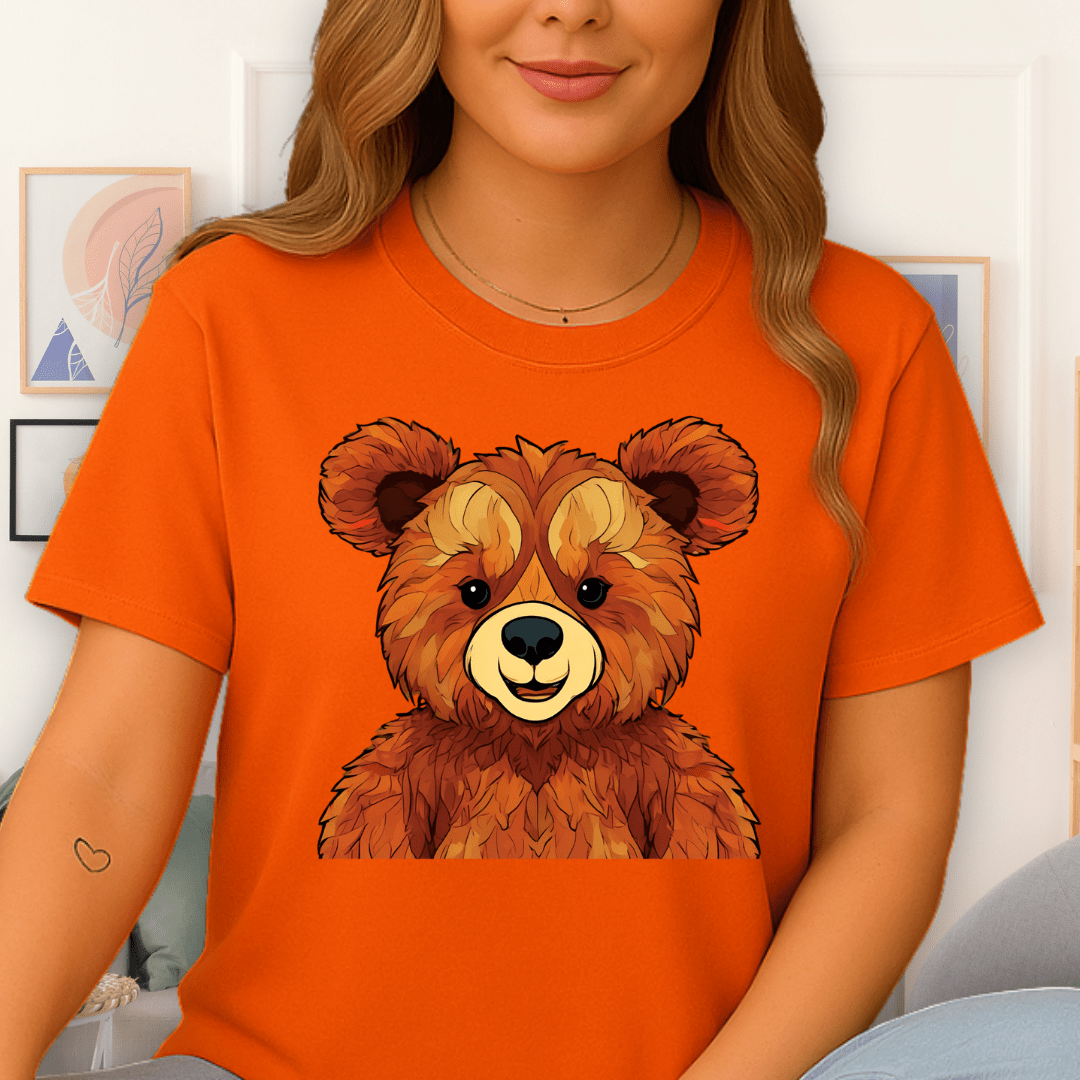 Cool Teds Teddy-Bear Happy Henry T-Shirt Orange / S