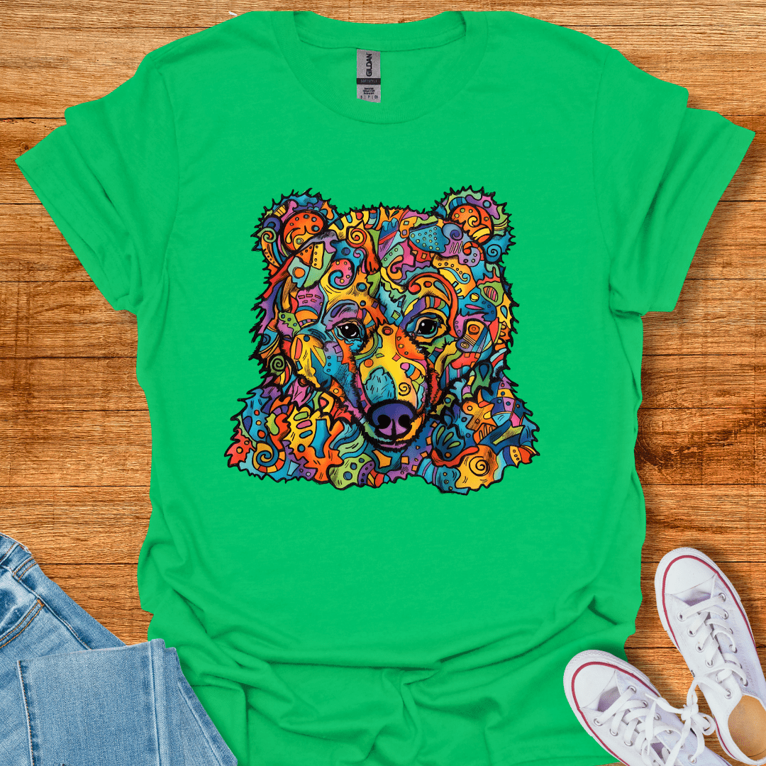 Rainbow Teddy T-Shirt Irish Green
