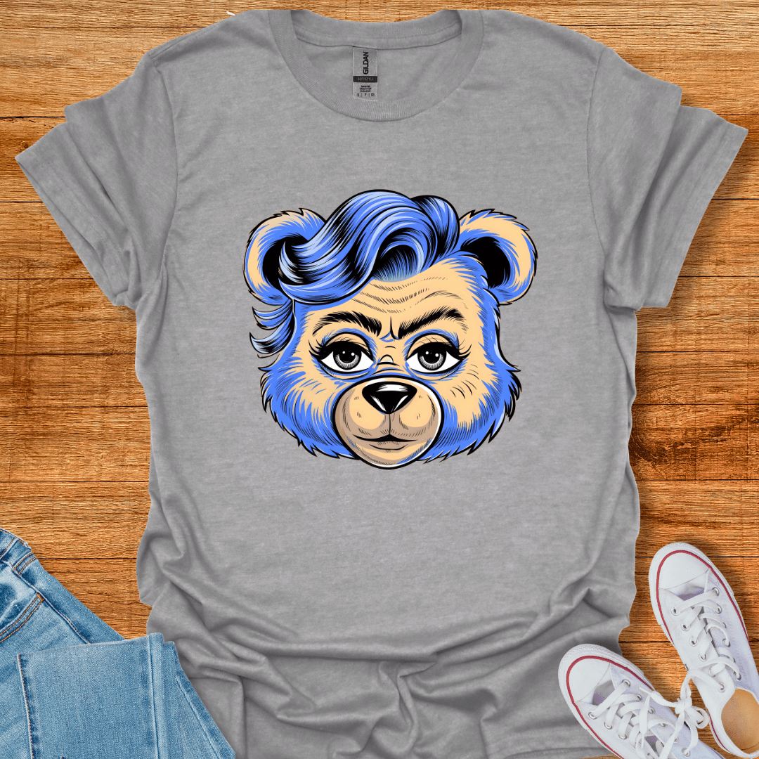 Cool Teds Teddy-Bear Warm & Fuzzy T-Shirt Sport Grey / S