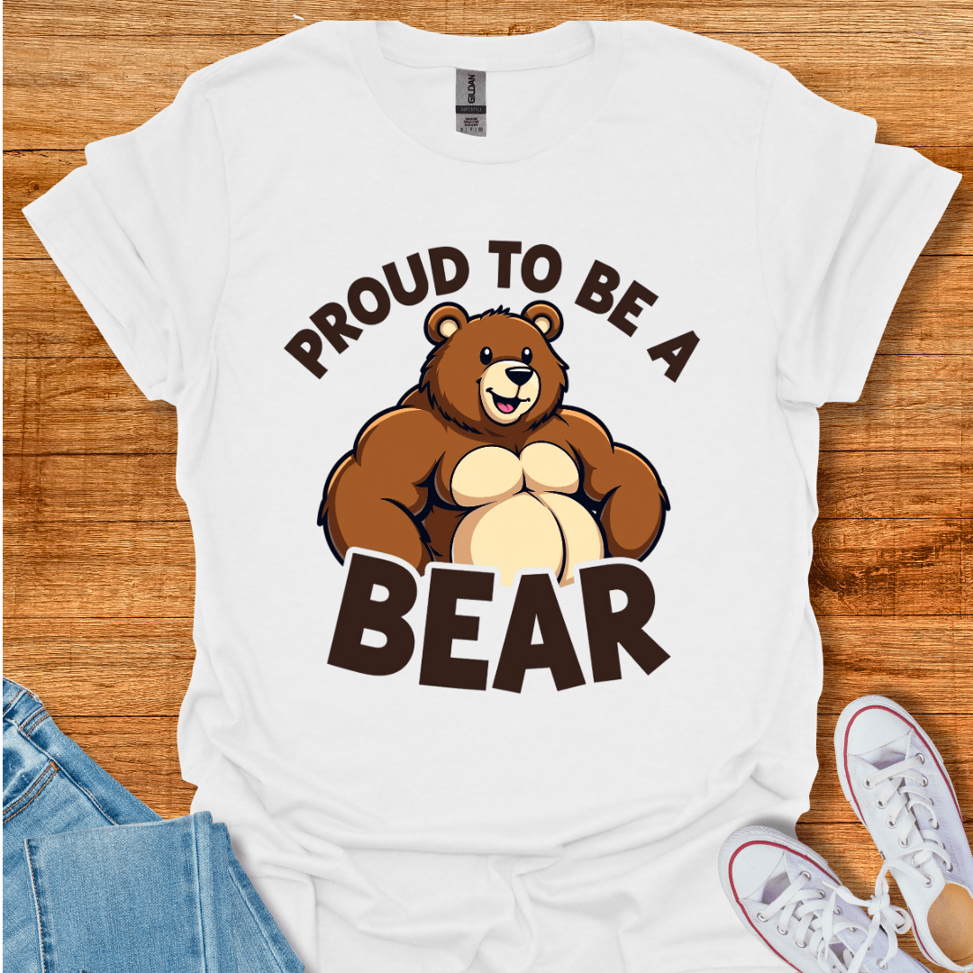 Cool Teds Teddy-Bear Proud Bear T-Shirt White / S