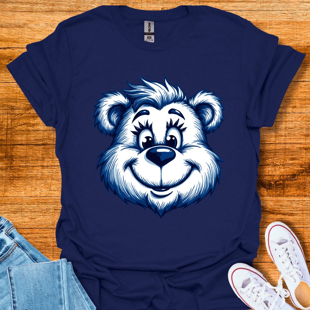 Cool Teds Teddy-Bear Big Happy Bear T-Shirt Navy / S