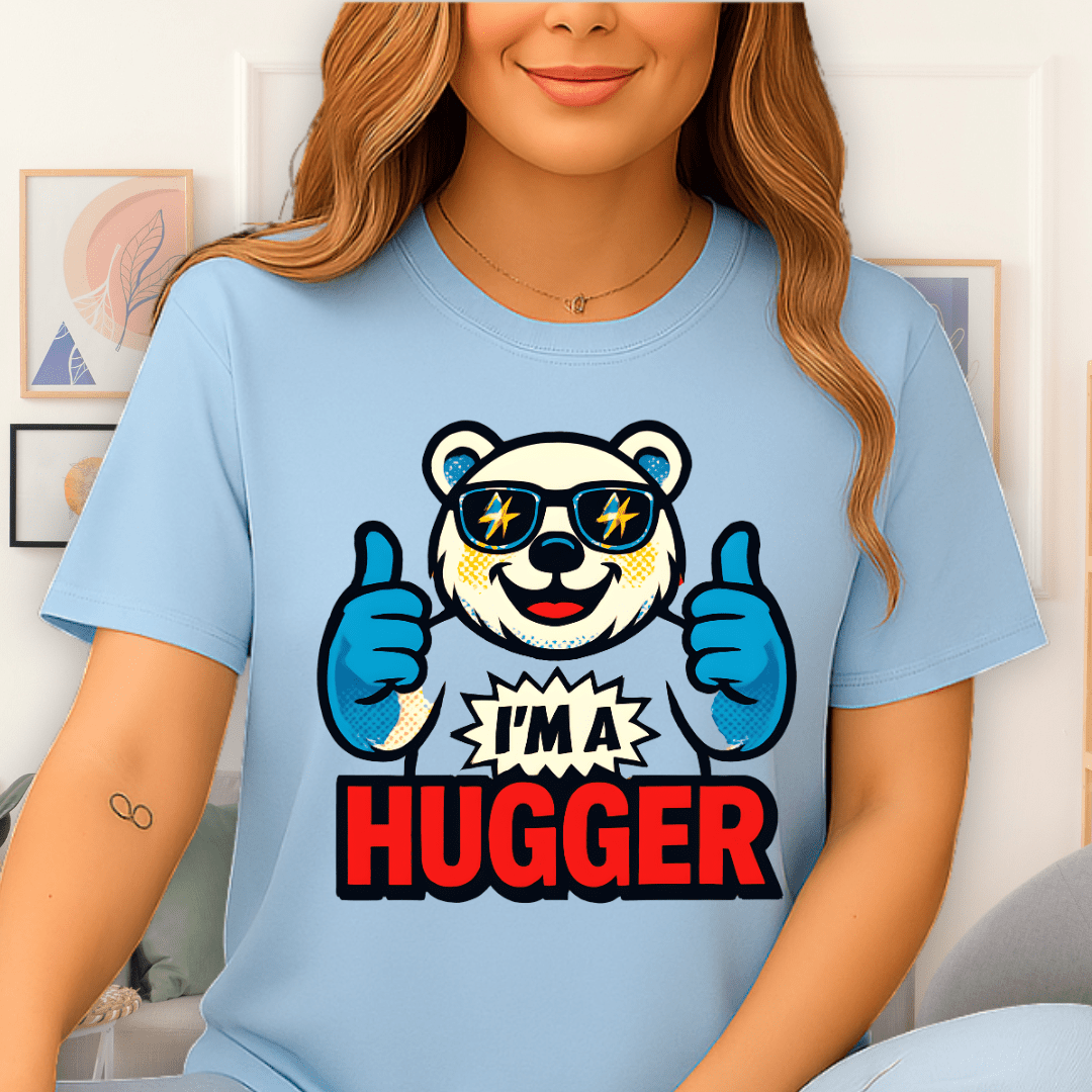 Cool Teds Teddy-Bear The Hugger T-Shirt Light Blue / S