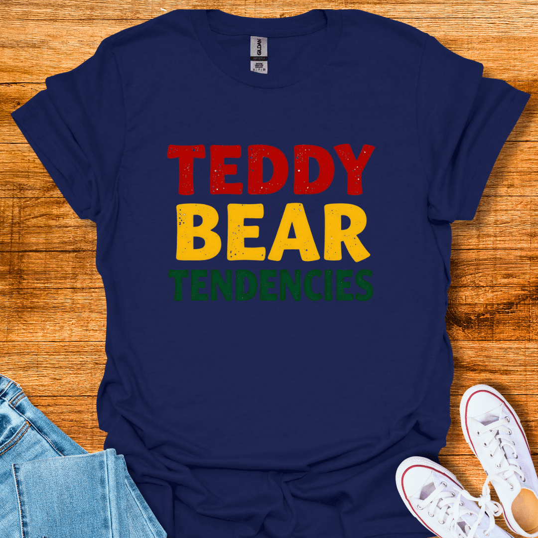 Cool Teds Teddy-Bear Teddy Bear Tendencies T-Shirt Navy / S