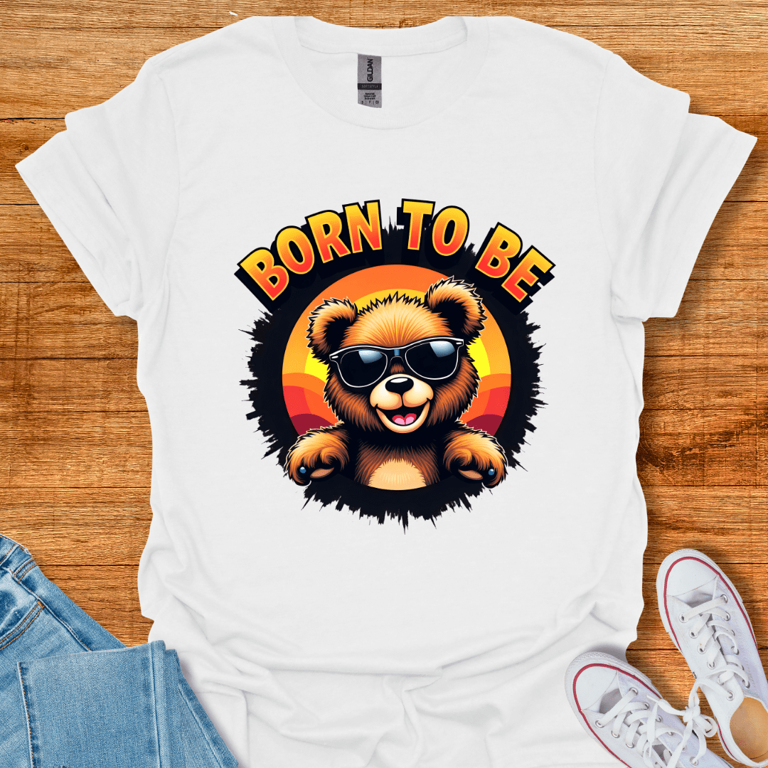 Cool Teds Teddy-Bear Born to be T-Shirt White / S