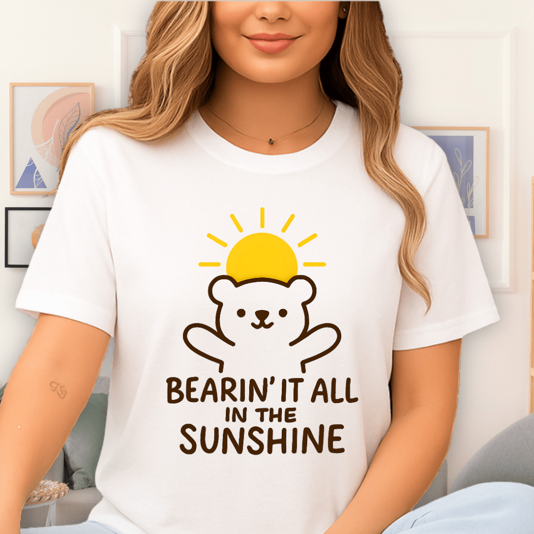 Cool Teds Teddy-Bear Bearin it all T-Shirt White / S