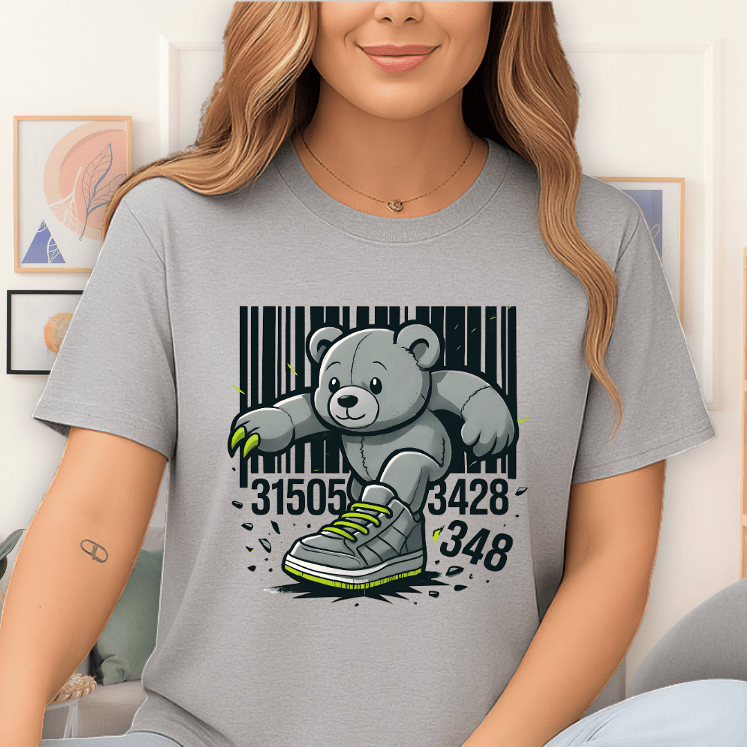 Cool Teds Teddy-Bear Bearcode Breakout T-Shirt Sport Grey / S