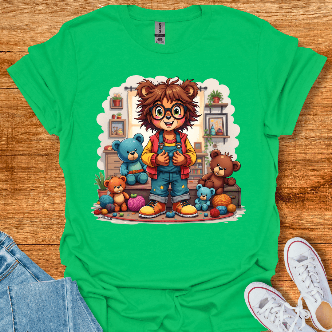 Knitting Bears T-Shirt Irish Green