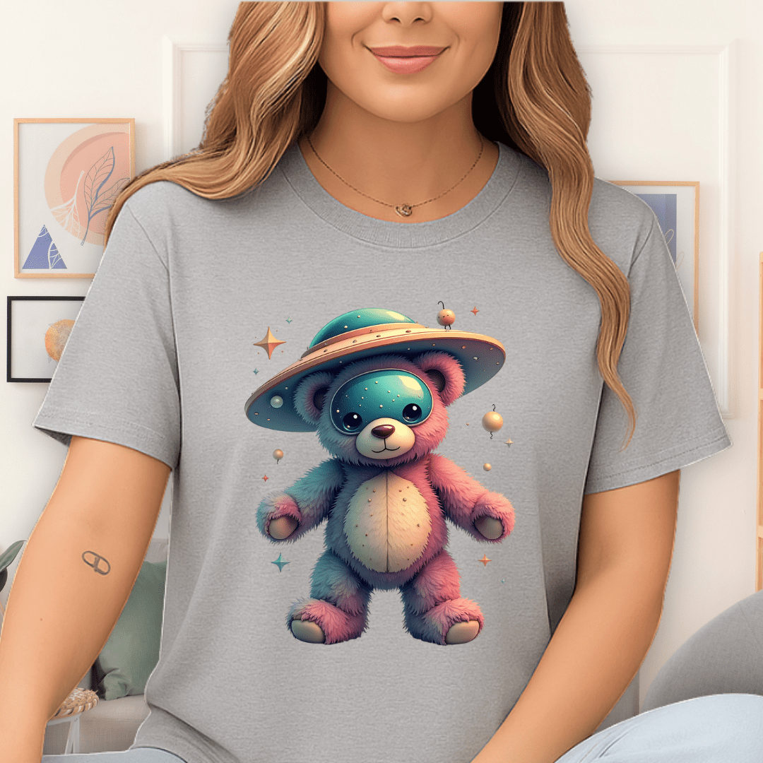 Cosmic Cuddles T-Shirt Sport Grey