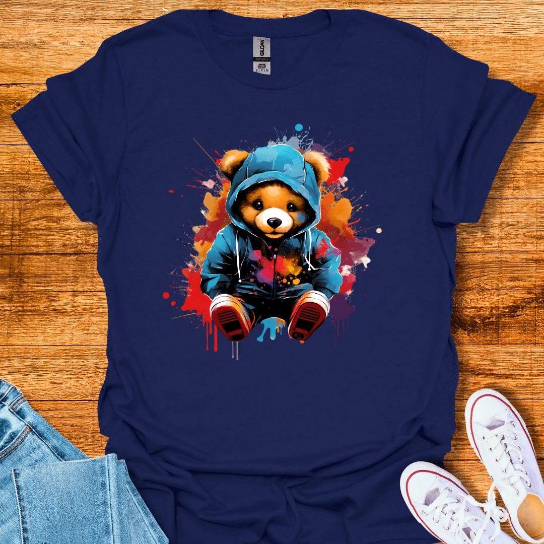 Cool Teds Teddy-Bear Chill Bear Mode T-Shirt Navy / S