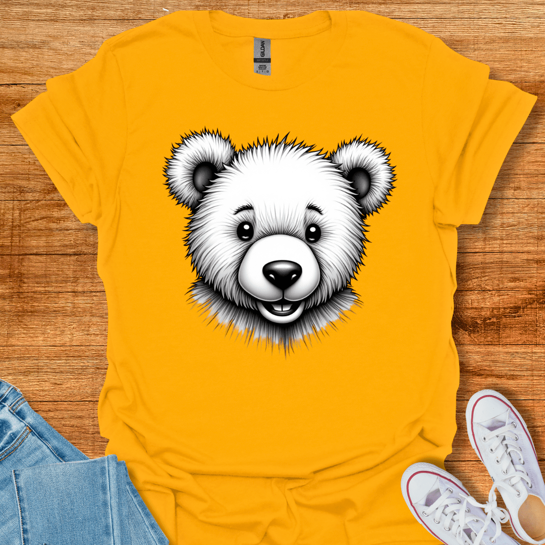 Cool Teds Teddy-Bear Hair Bear T-Shirt Gold / S