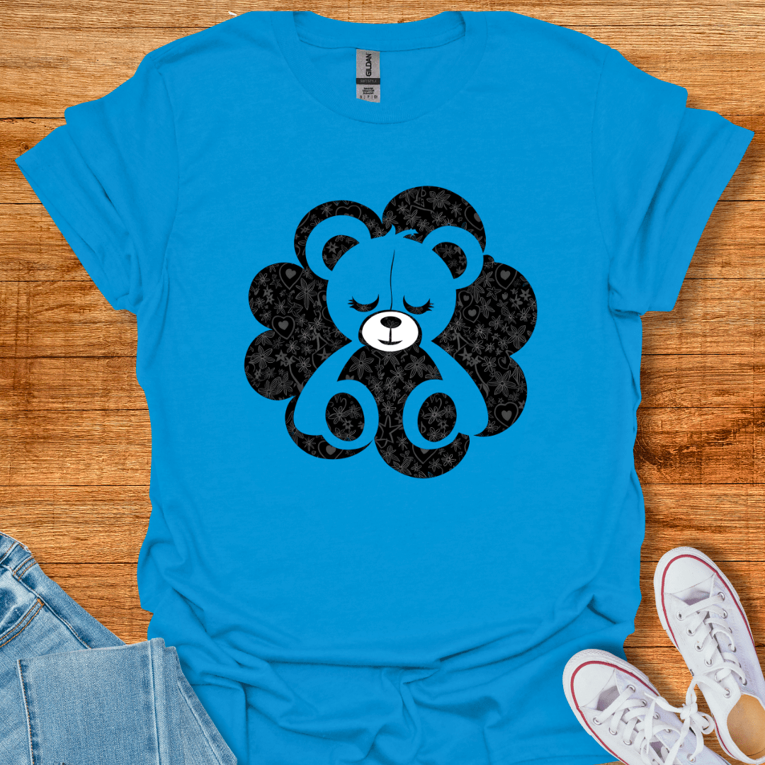 Ink Drop Bear T-Shirt Sapphire