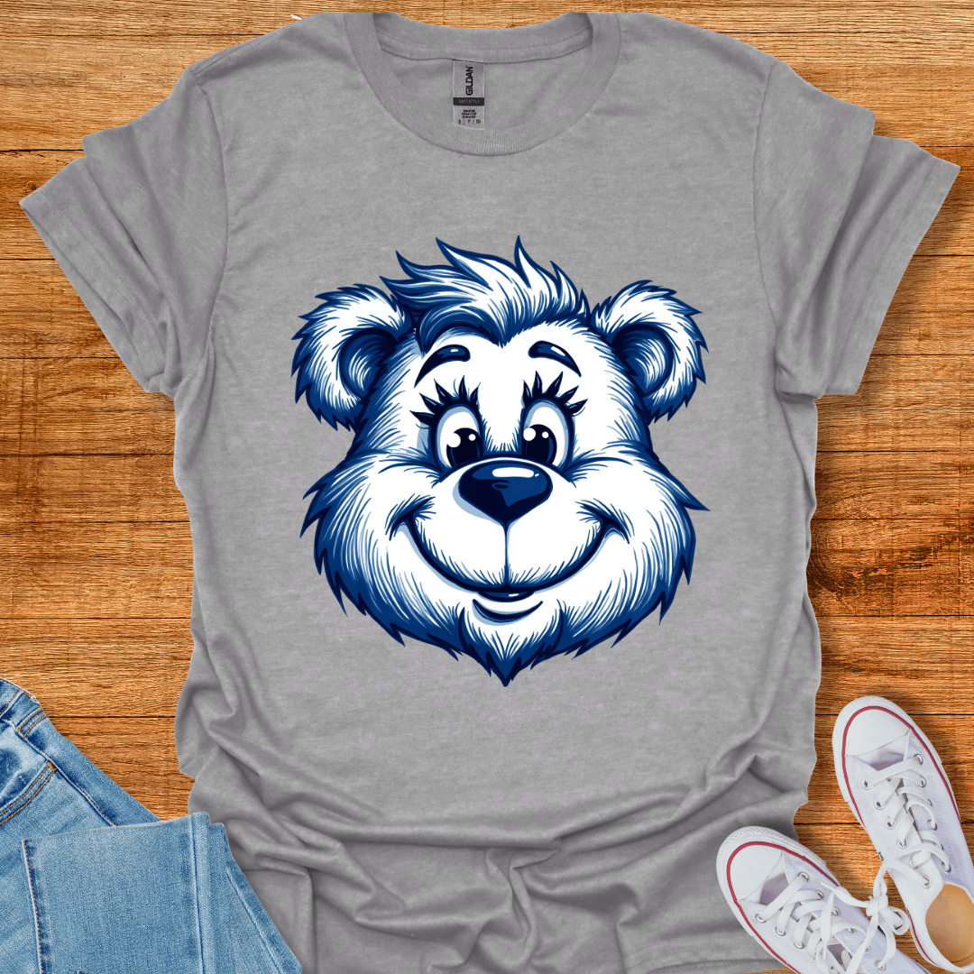 Cool Teds Teddy-Bear Big Happy Bear T-Shirt Sport Grey / S
