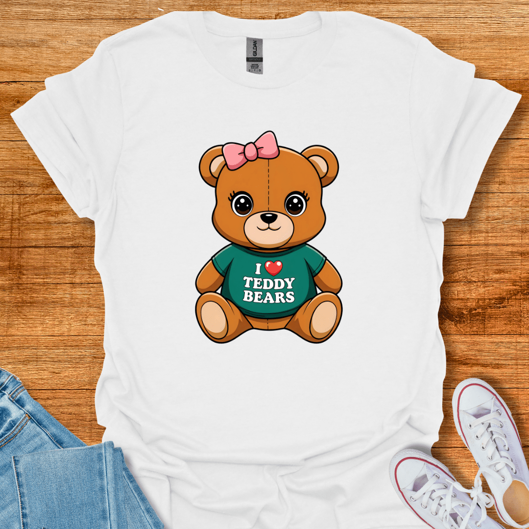 Cool Teds Teddy-Bear Teddy Love T-Shirt White / S