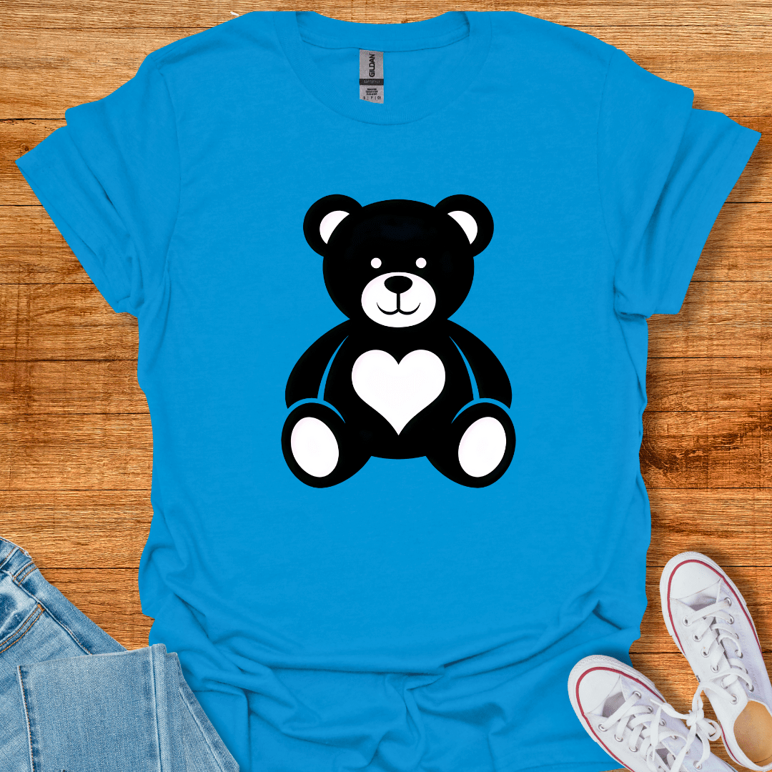 Cool Teds Teddy-Bear Teddy Heart T-Shirt Sapphire / S