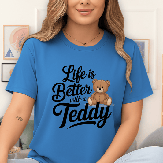 Cool Teds Teddy-Bear Better with a Teddy T-Shirt Sapphire / S