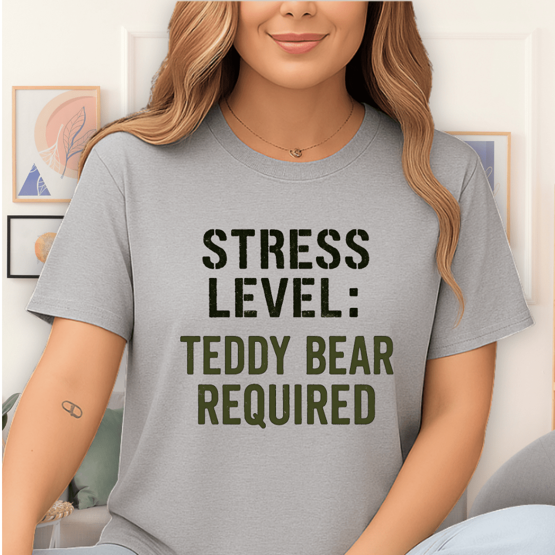 Cool Teds Teddy-Bear De-Stress T-Shirt Sport Grey / S